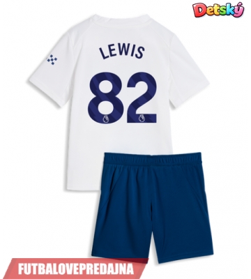 Lacne Dětský Futbalové dres Manchester City Rico Lewis #82 2026-27 Krátky Rukáv - Tretina (+ trenírky)